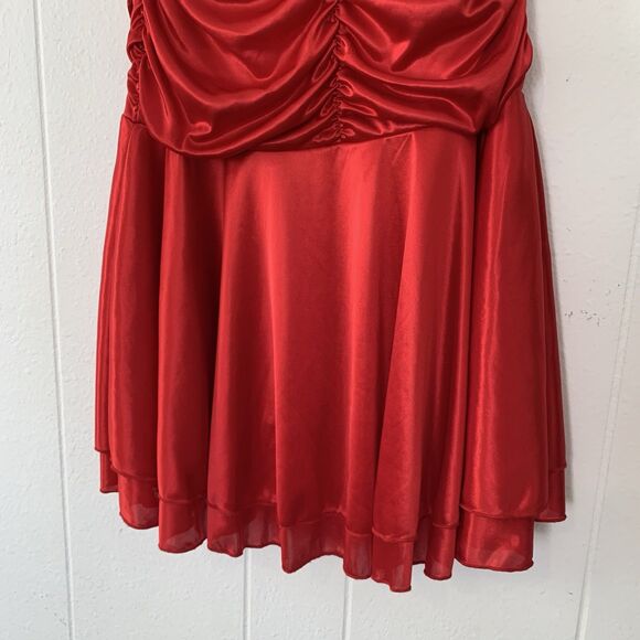 Beata Studios Womens Medium Dress Halter Red Beaded 90s Y2K Whimsy Dark Romantic - Picture 8 of 9